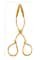 Hello Honey® 8" Gold Embossed Leaf Shaped Tongs